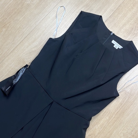 KAY UNGER Black Zeda Flowy Walk Thru Jumpsuit BLACK SIZE 8 - Picture 4 of 7